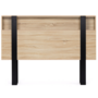 Voir la diapositive 3 : ID MARKET Tête de lit sur pied PHOENIX 160 cm avec rangements bois et noir