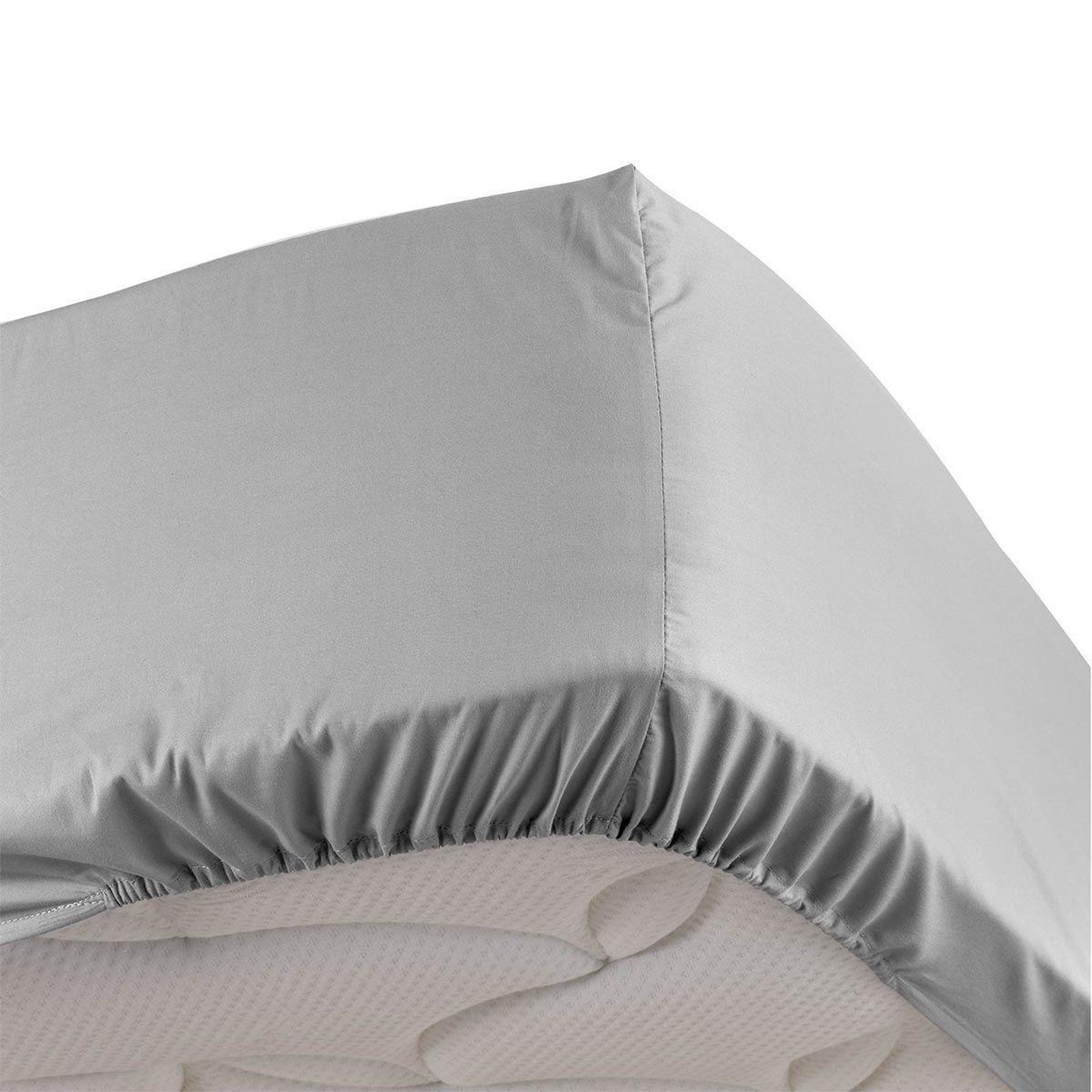 Voir la diapositive 1 : Douceur d'Intérieur Drap housse  percaline  90x190cm gris