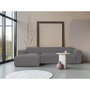 Voir la diapositive 3 : BEST MOBILIER Felix - canapé modulable d'angle gauche 4 places en tissu texturé