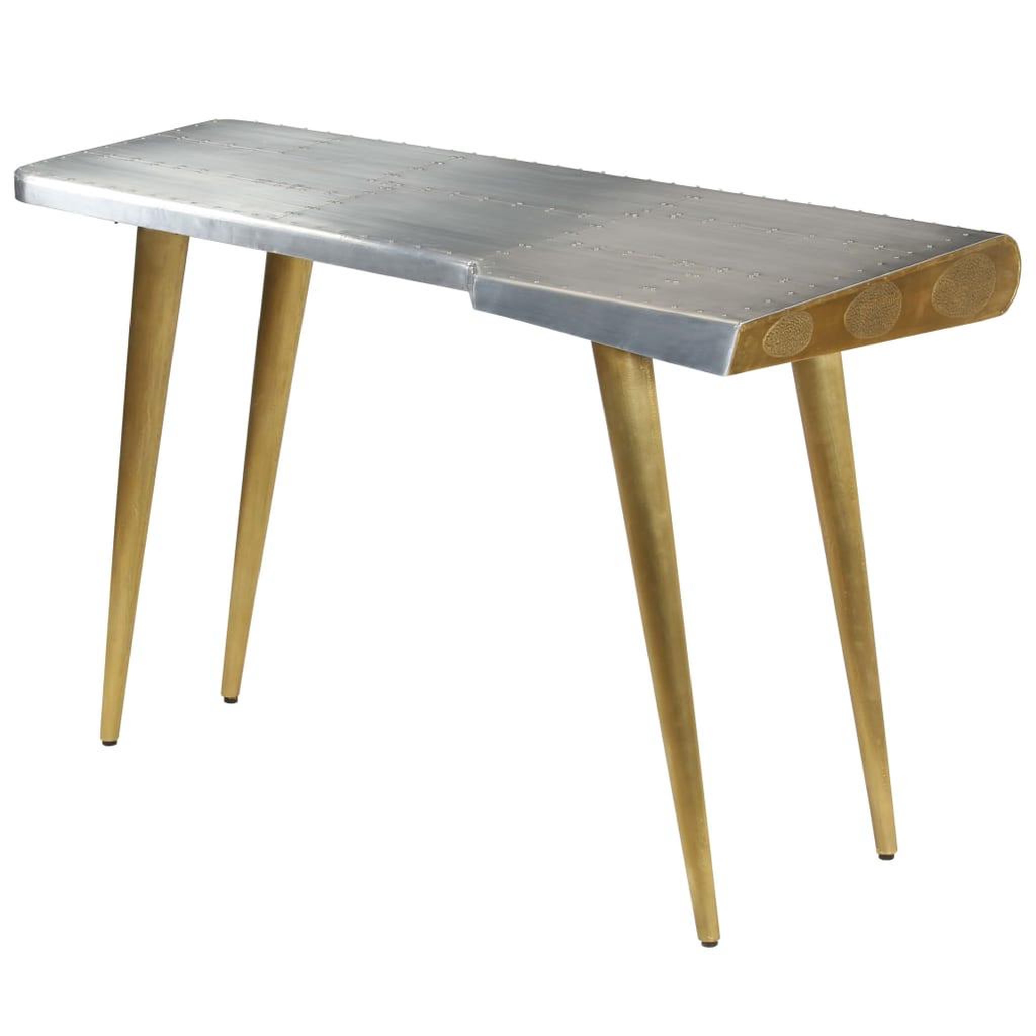 VIDAXL Bureau aviator vintage style aviateur 120 x 60 x 76 cm