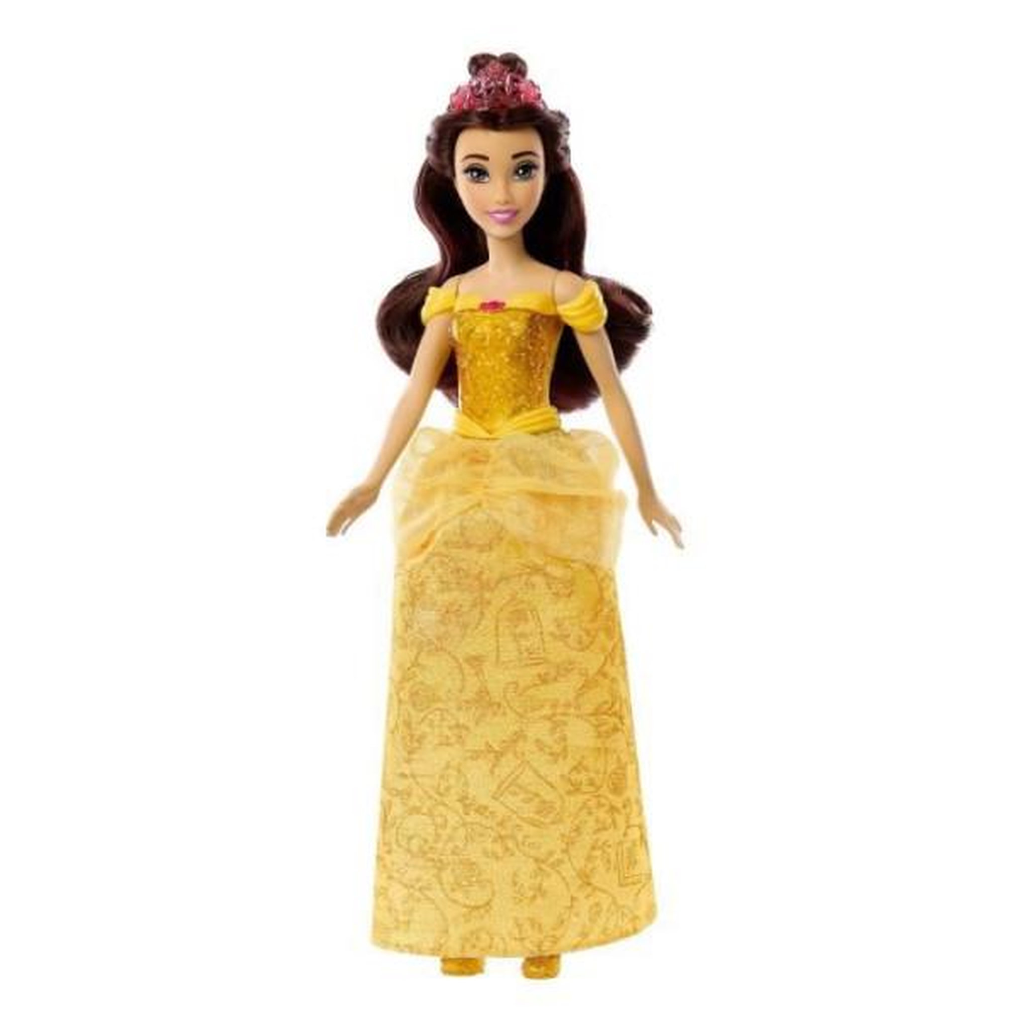 DISNEY PRINCESS Belle Poupée 29 cm, Mattel Poupée Disney Princesses habillage et accessoires HLW11