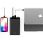 Voir la diapositive 3 : ADEQWAT Batterie externe 20000 mAh super plate