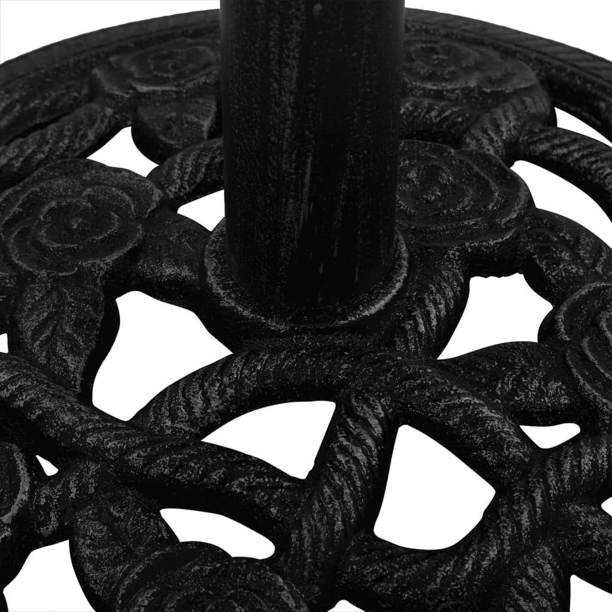 Voir la diapositive 5 : VIDAXL Socle de parasol Noir 40x40x32 cm Fonte