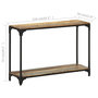 Voir la diapositive 6 : VIDAXL Table console 110x30x75 cm Bois solide de recuperation