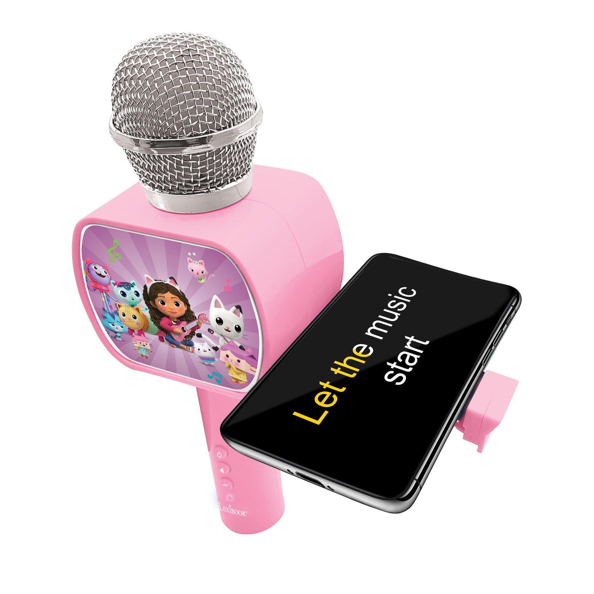 Voir la diapositive 4 : Lexibook Micro Karaoké Sans Fil Gabby avec Enceinte Bluetooth