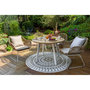 Voir la diapositive 2 : JARDILINE Table de jardin - 4 places - Teck - FLORES
