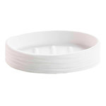 Paris Prix Porte-Savon Effet Strié  Siloa  12cm Blanc