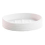 Voir la diapositive 1 : Paris Prix Porte-Savon Effet Strié  Siloa  12cm Blanc