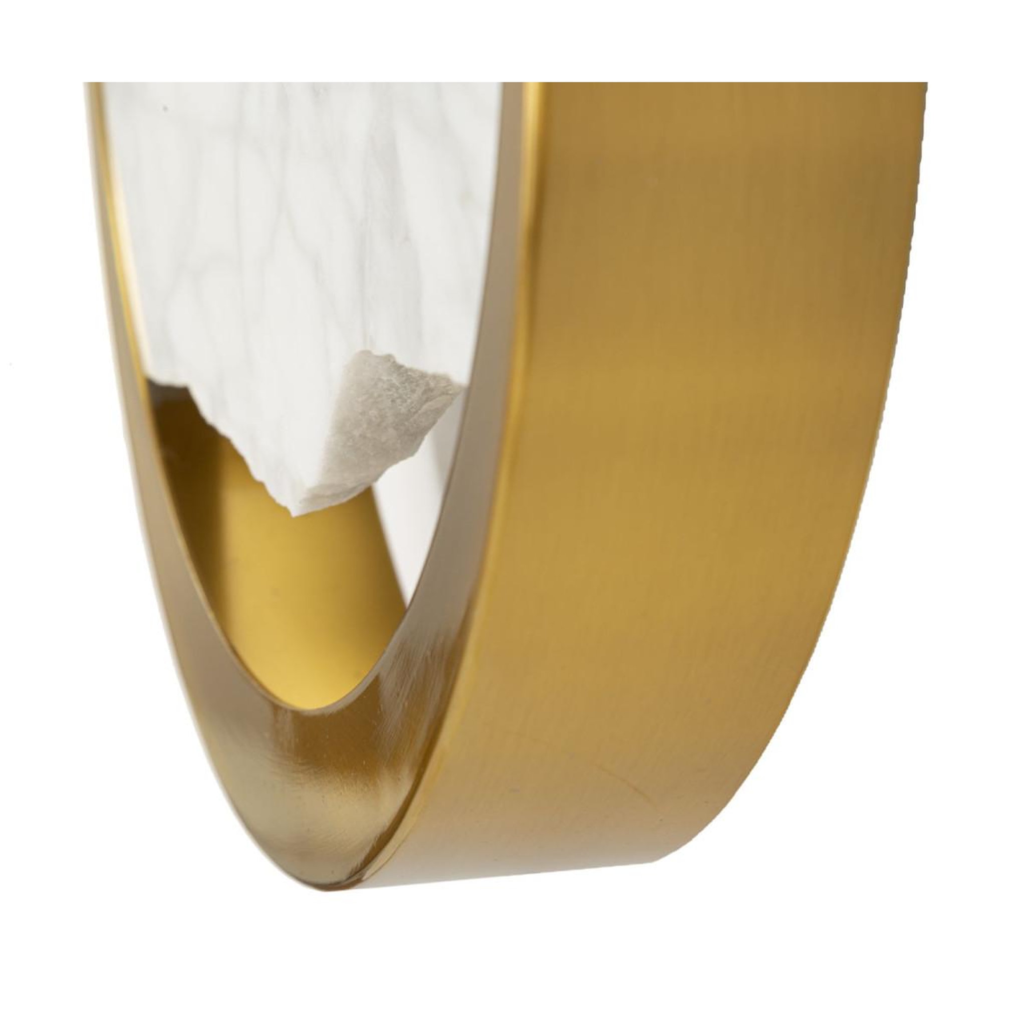 Voir la diapositive 3 : Paris Prix Applique Murale Design  Effet Marbre  24cm Or