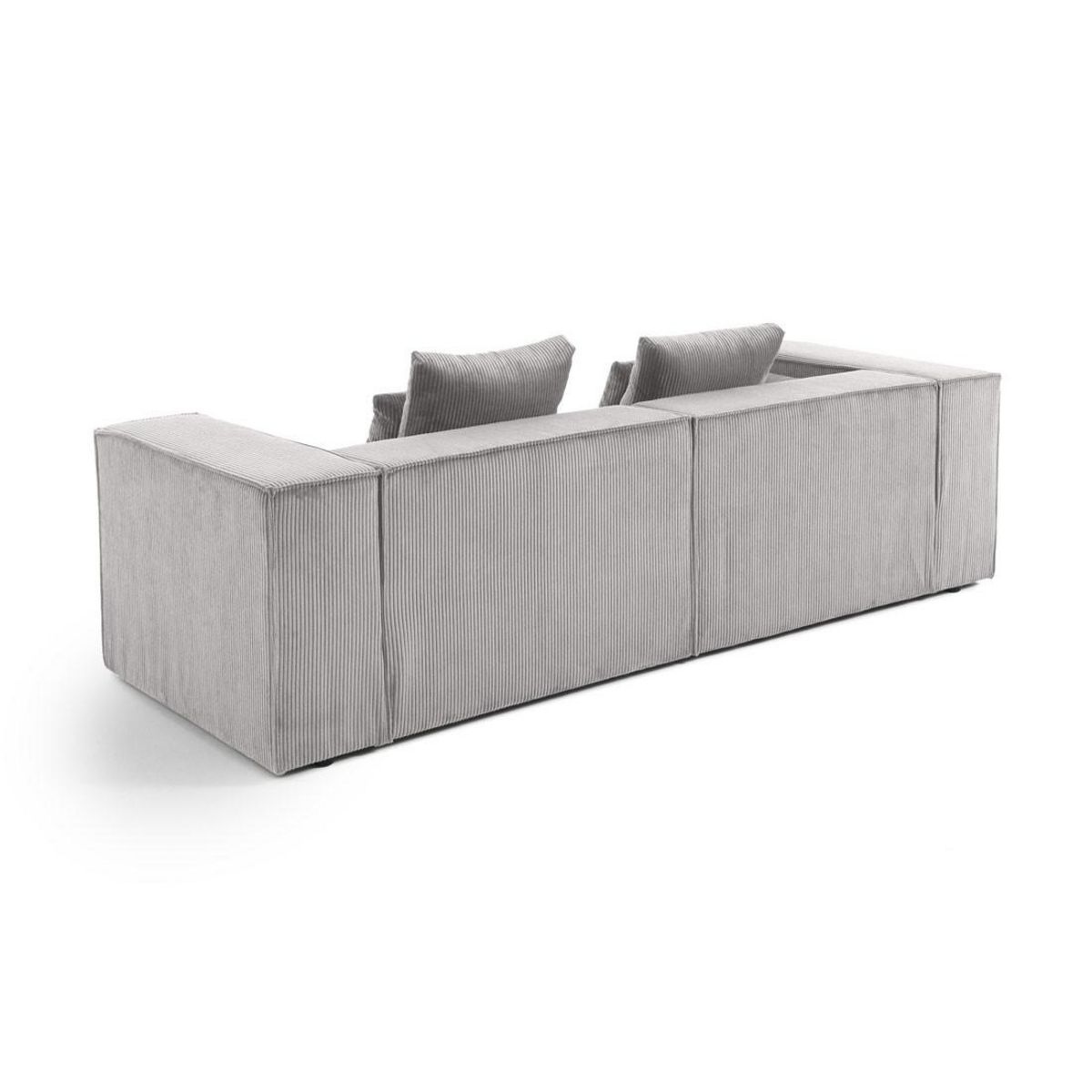 LISA DESIGN Colombine - canapé modulable droit - 2 places - en velours côtelé