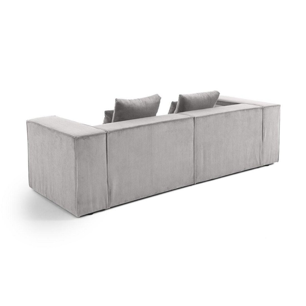 LISA DESIGN Colombine - canapé modulable droit - 2 places - en velours côtelé