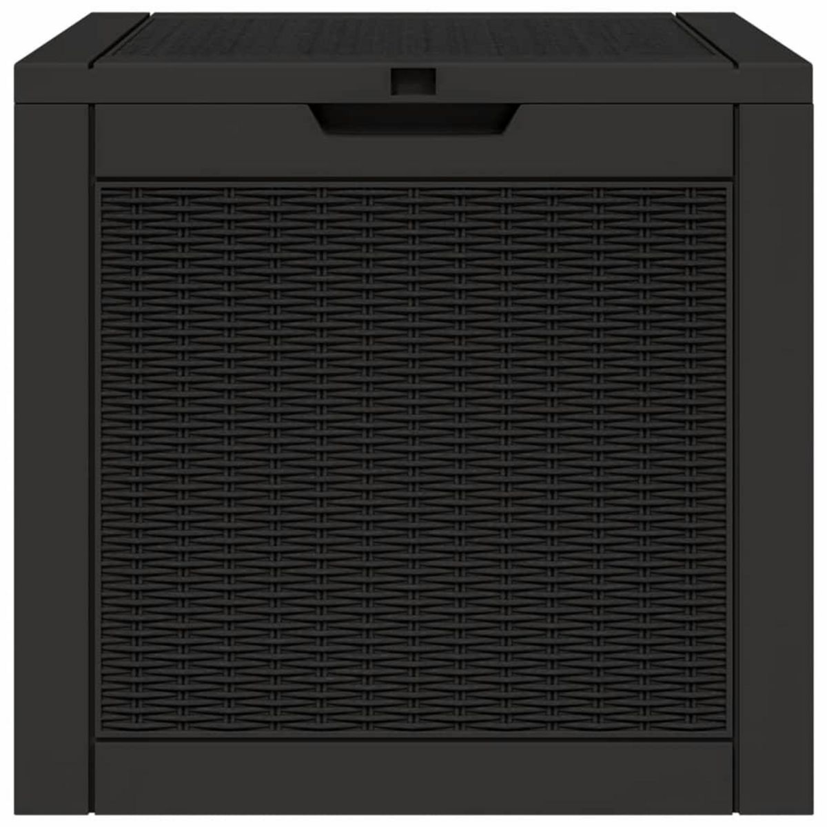 VIDAXL Boîte de stockage de jardin noir 55,5x43x53 cm polypropylene