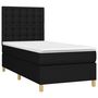 Voir la diapositive 3 : VIDAXL Sommier a lattes de lit et matelas et LED Noir 80x200cm Tissu