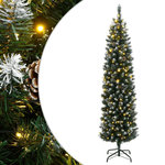 VIDAXL Sapin de Noël artificiel mince 300 LED 240 cm