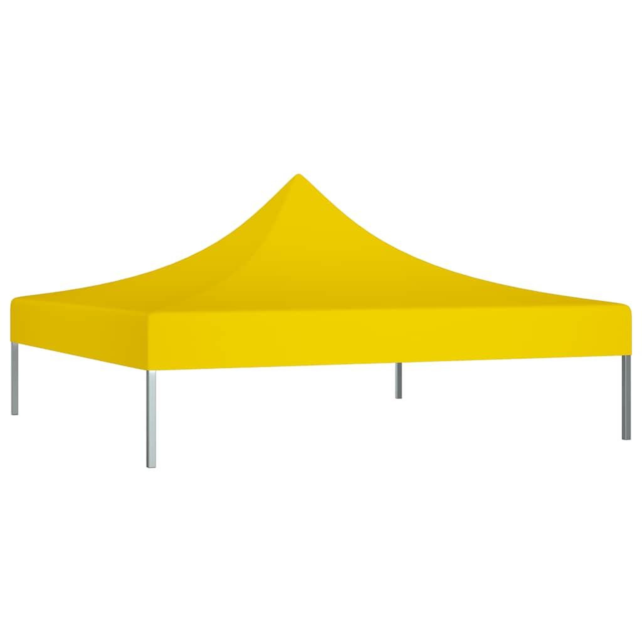 Voir la diapositive 3 : VIDAXL Toit de tente de reception 2x2 m Jaune 270 g/m^2