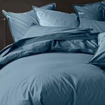 BATON ROUGE Housse de couette 100% lin lavé. Coloris disponibles : Jaune, Bleu, Rouge, Violet, Rose, Beige, Blanc