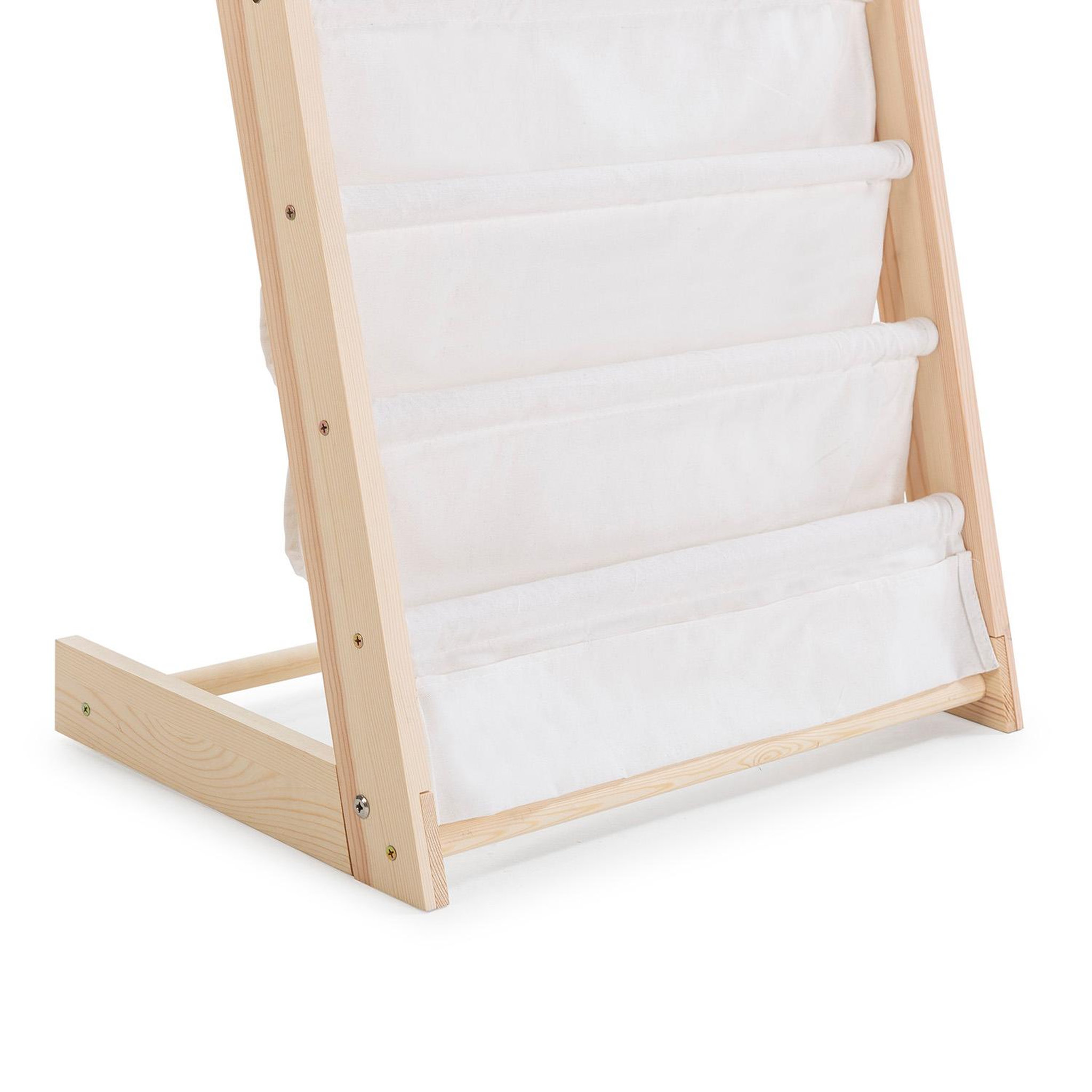 Voir la diapositive 4 : VS VENTA-STOCK Porte-revues Rui en tissu et bois à 6 sections