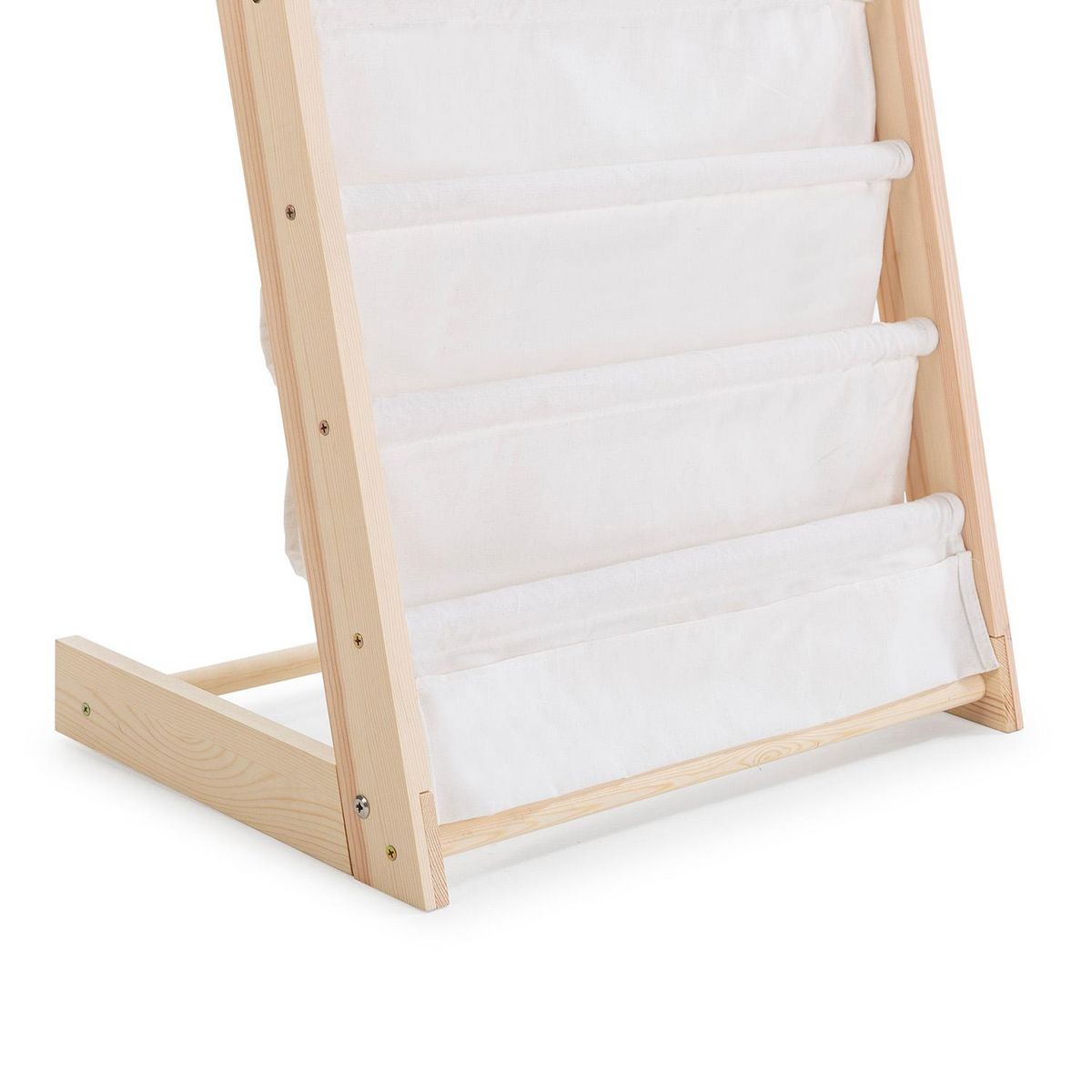 VS VENTA-STOCK Porte-revues Rui en tissu et bois à 6 sections