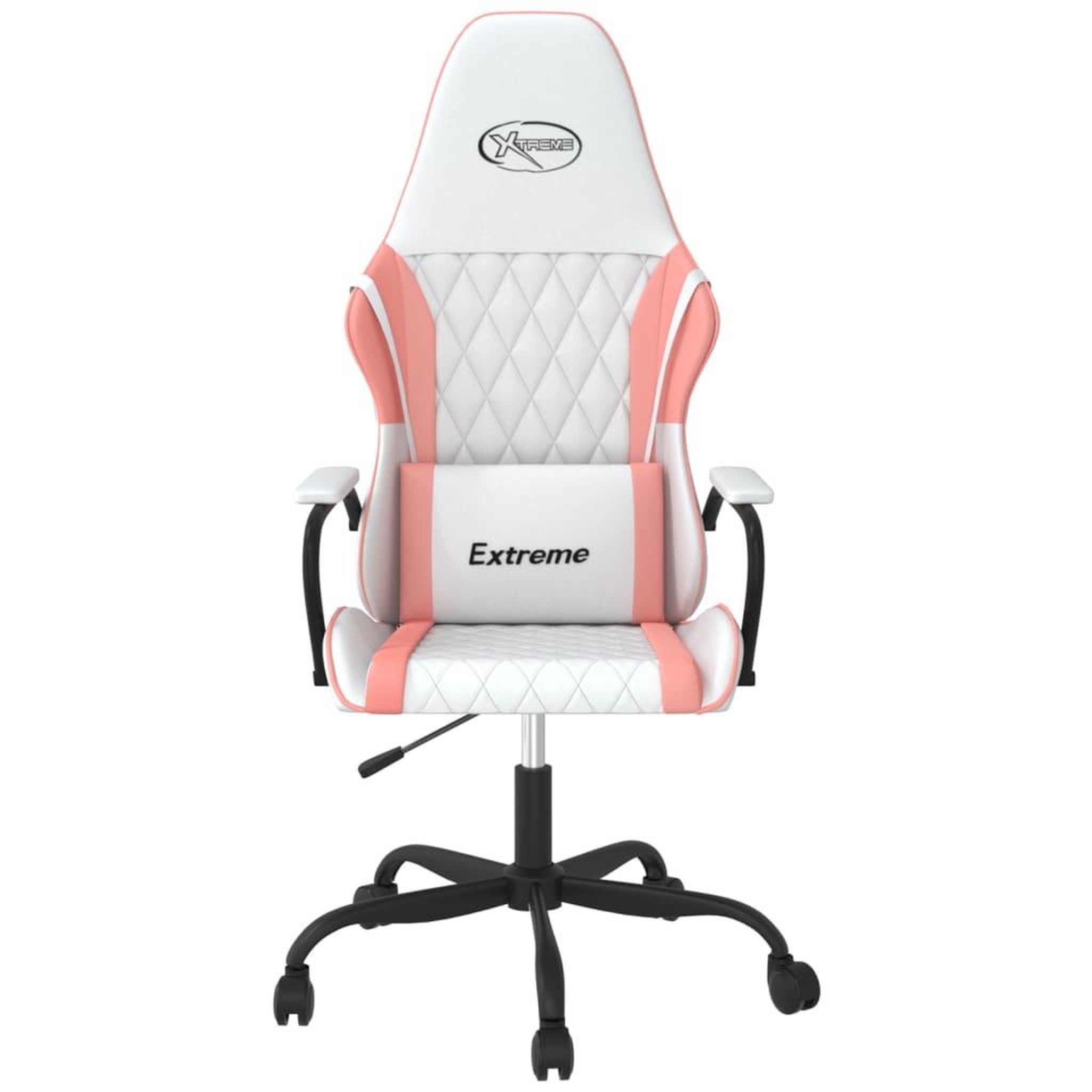 Voir la diapositive 3 : VIDAXL Chaise de jeu de massage Blanc et rose Similicuir