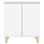 Voir la diapositive 5 : VIDAXL Buffet avec pieds en bois massif blanc bois d'ingenierie