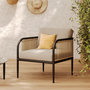 Voir la diapositive 2 : Rendez vous déco Fauteuil de jardin en métal et tissu beige-Wilo