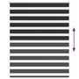 Voir la diapositive 5 : VIDAXL Store enrouleur tamisant 120 x 175 cm noir