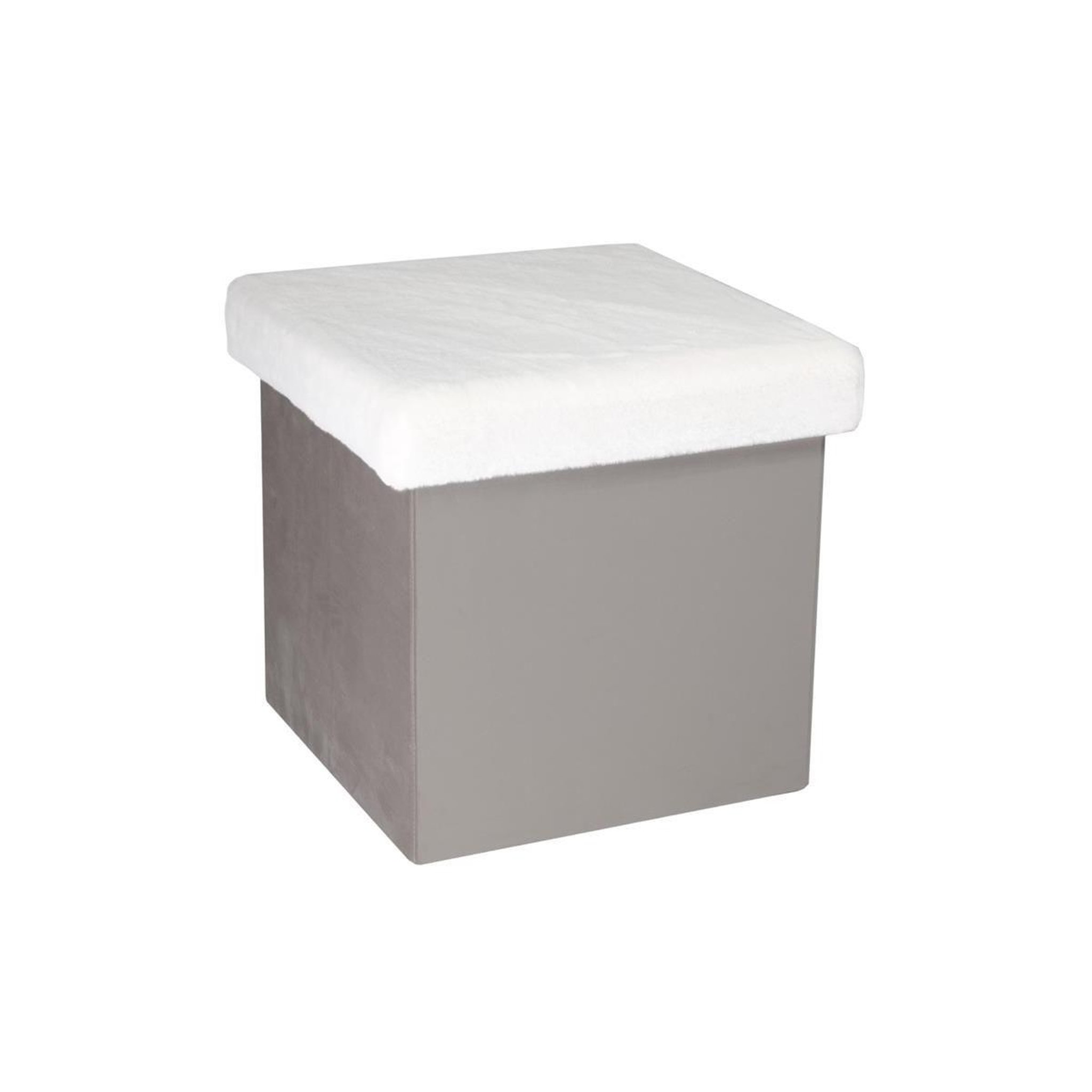 HOME DECO KIDS Pouf & Coffre de Rangement  Léo  38cm Gris