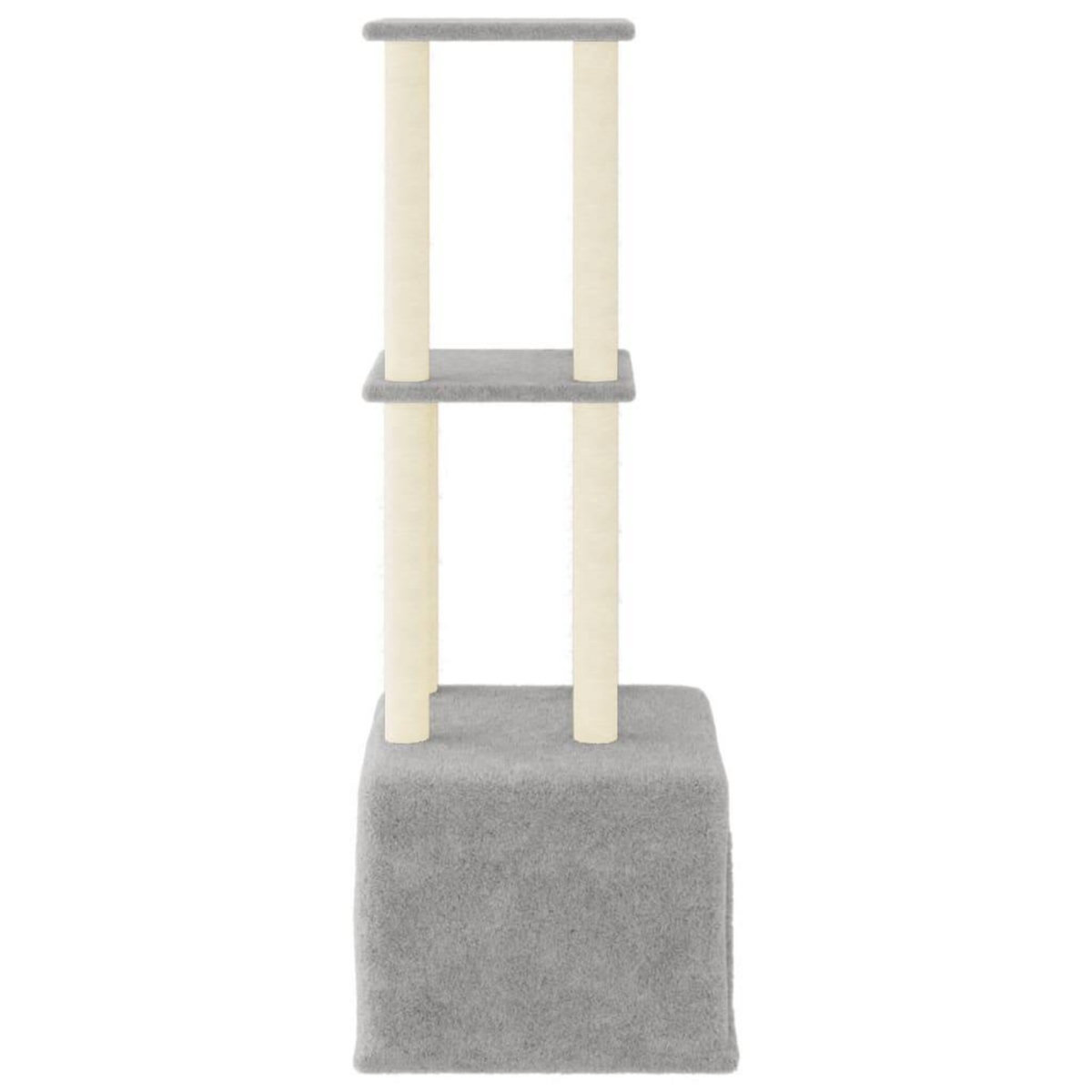 VIDAXL Arbre a chat avec griffoirs en sisal gris clair 133,5 cm