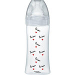 DODIE Biberon anti-colique - DODIE - 330 ml - Tétine plate X Mathilde Cabanas - 0-6 mois - Débit 3 - Transparent