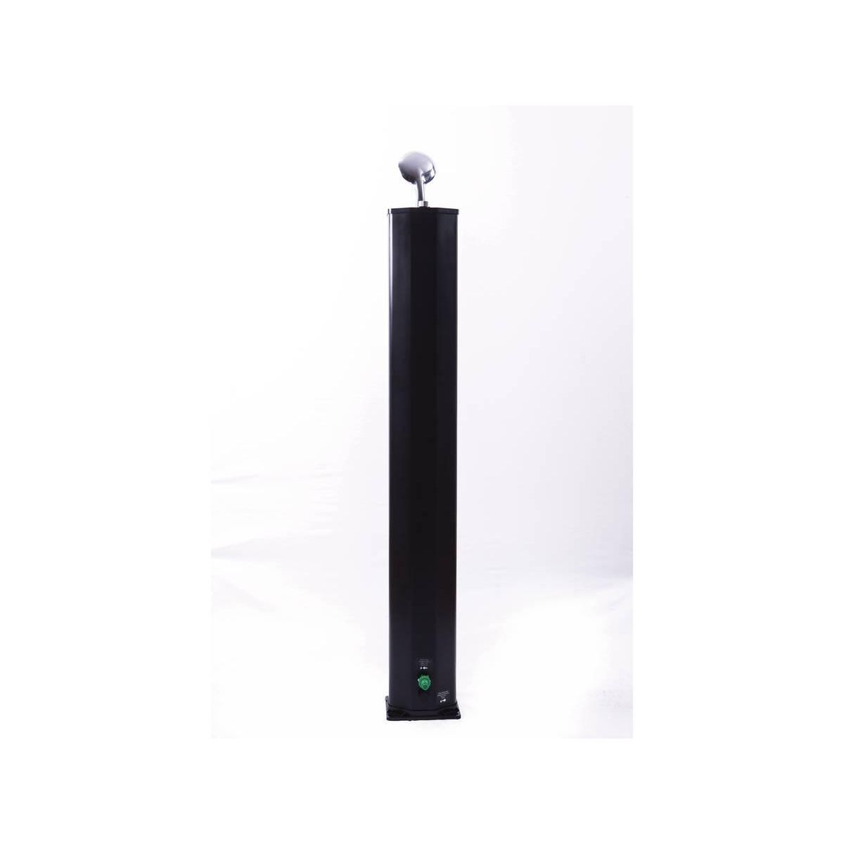 Habitat et Jardin Douche solaire piscine PVC  Fresh 8  - 20L + mitigeur et brumisateur - Noir et argenté