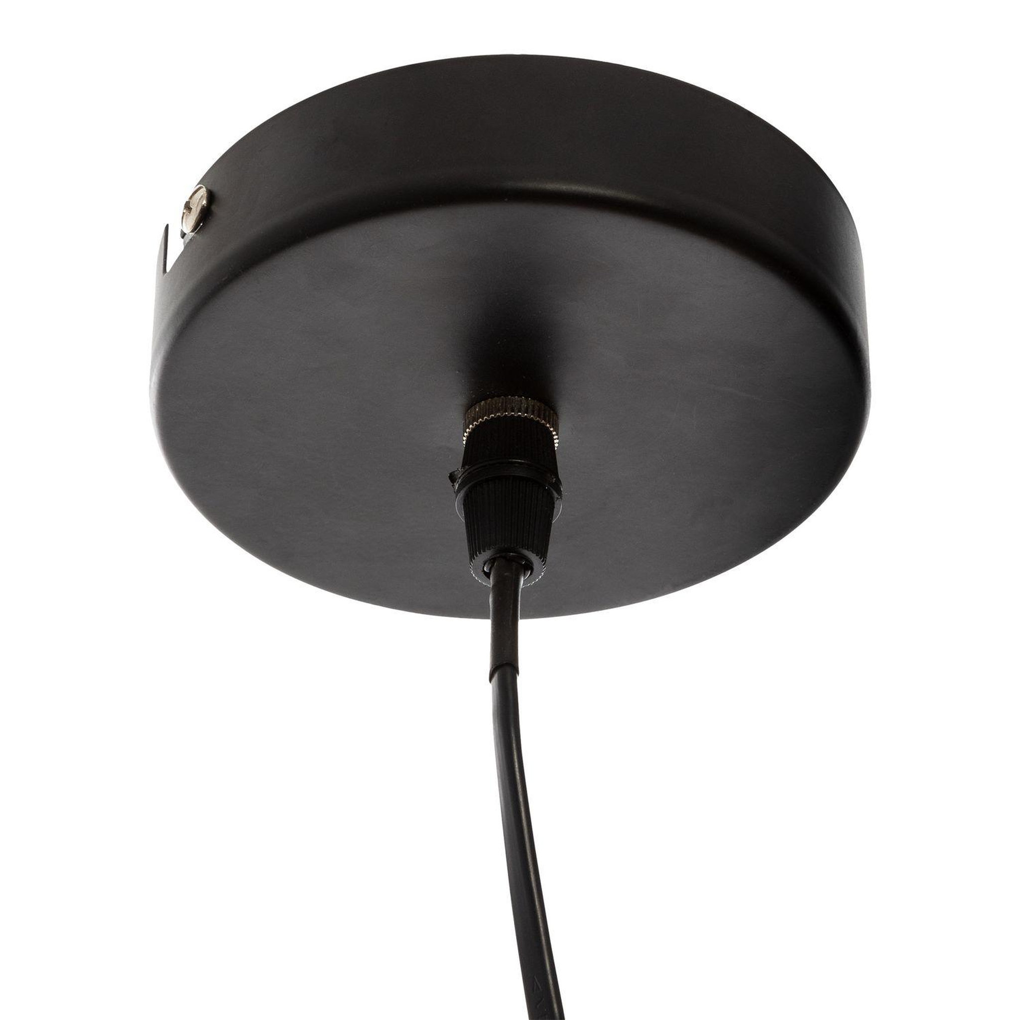 Voir la diapositive 4 : ATMOSPHERA Suspension fleur en métal - diam 57 cm - noir