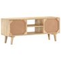 Voir la diapositive 4 : VIDAXL Meuble TV 110x30x45 cm Bois de manguier solide