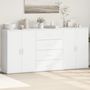 Voir la diapositive 1 : VIDAXL Buffets 3 pcs blanc 60x31x84 cm bois d'ingenierie