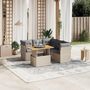 Voir la diapositive 1 : VIDAXL Salon de jardin avec coussins 5 pcs beige resine tressee