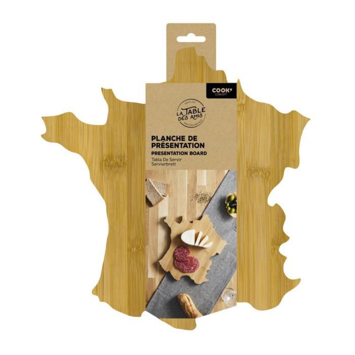 Paris Prix Planche de Présentation Bois  France  31cm Naturel