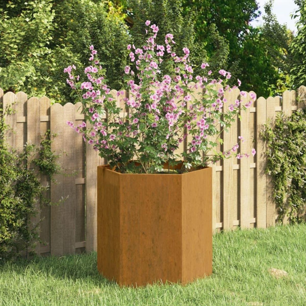 VIDAXL Jardiniere Rouille 40x40x45 cm Acier corten