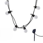 Lumisky Guirlande solaire 10 globes PARTY Blanc Plastique 5.7M