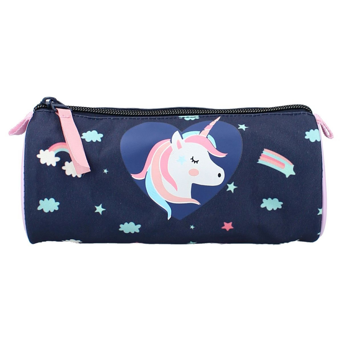 Milky Kiss Trousse ronde bleue TETE LICORNE