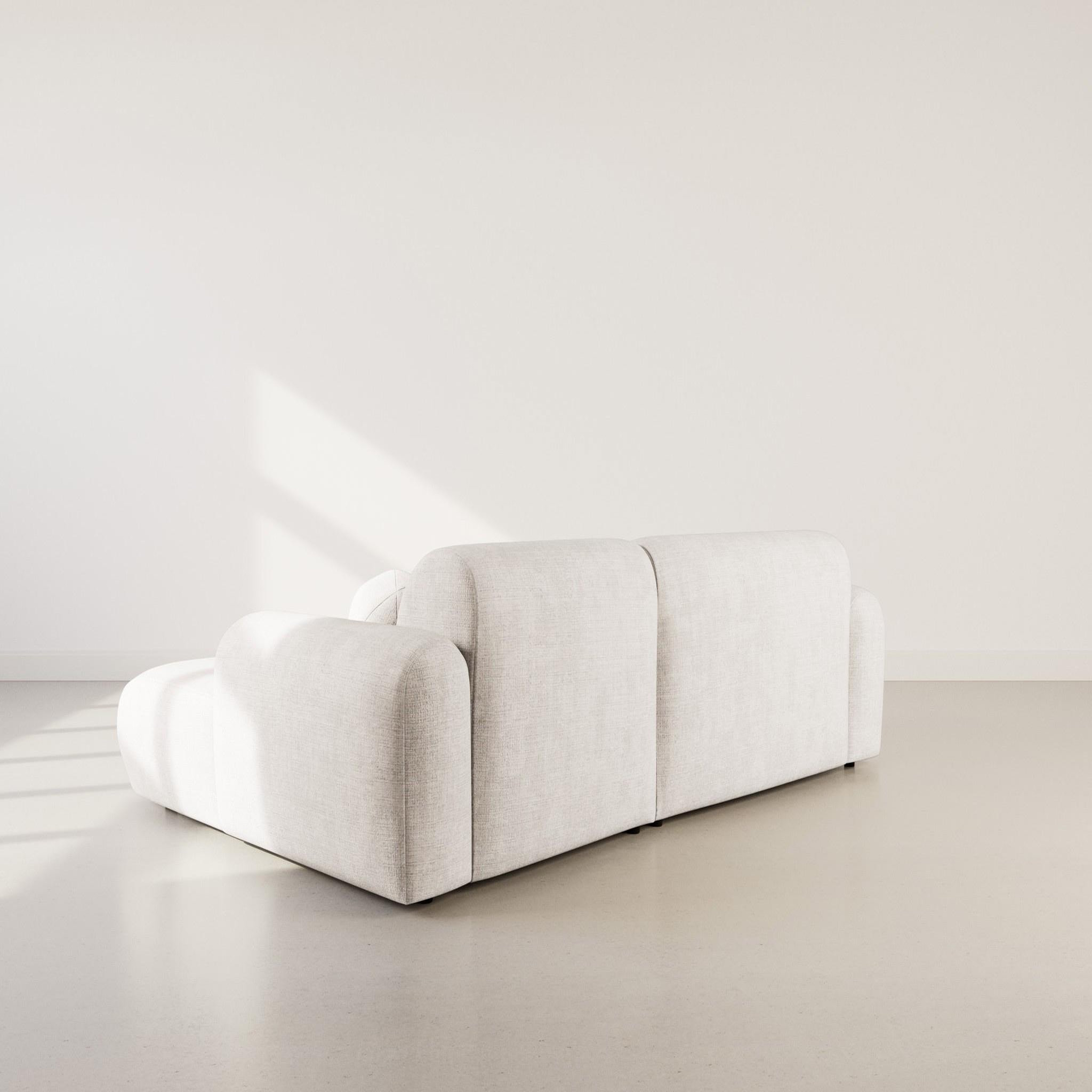 Voir la diapositive 6 : LISA DESIGN Louise - canapé d'angle droit 4 places en velours texturé