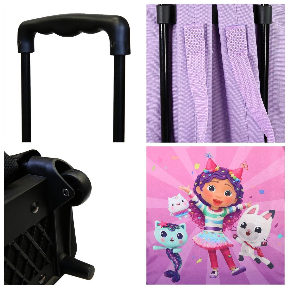 Bagtrotter Sac à dos à roulettes Gabby et La Maison Magique violet - Bagtrotter