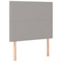 Voir la diapositive 2 : VIDAXL Tetes de lit 2 pcs Gris clair 100x5x78/88 cm Tissu