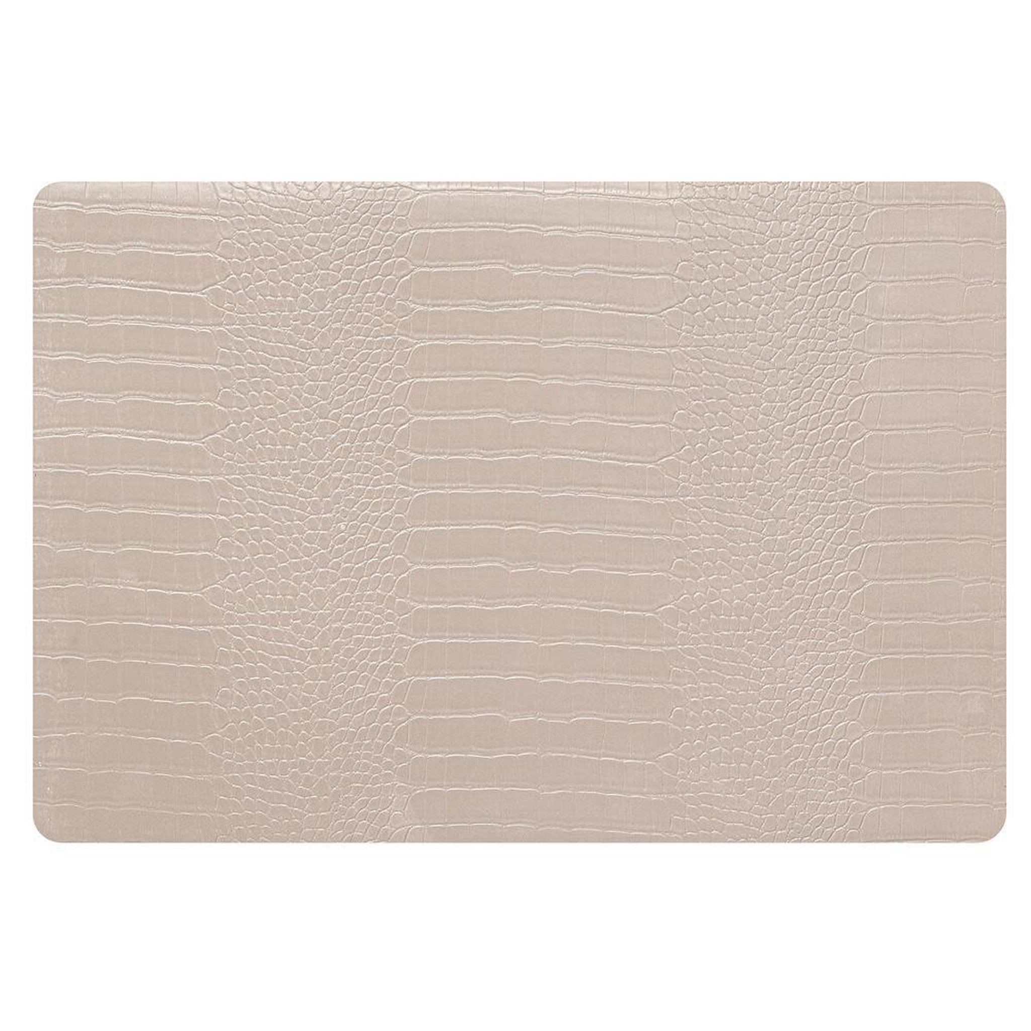 ATMOSPHERA Set Table Beige Atmosphera 45x30 cm Croco. Coloris disponibles : Beige