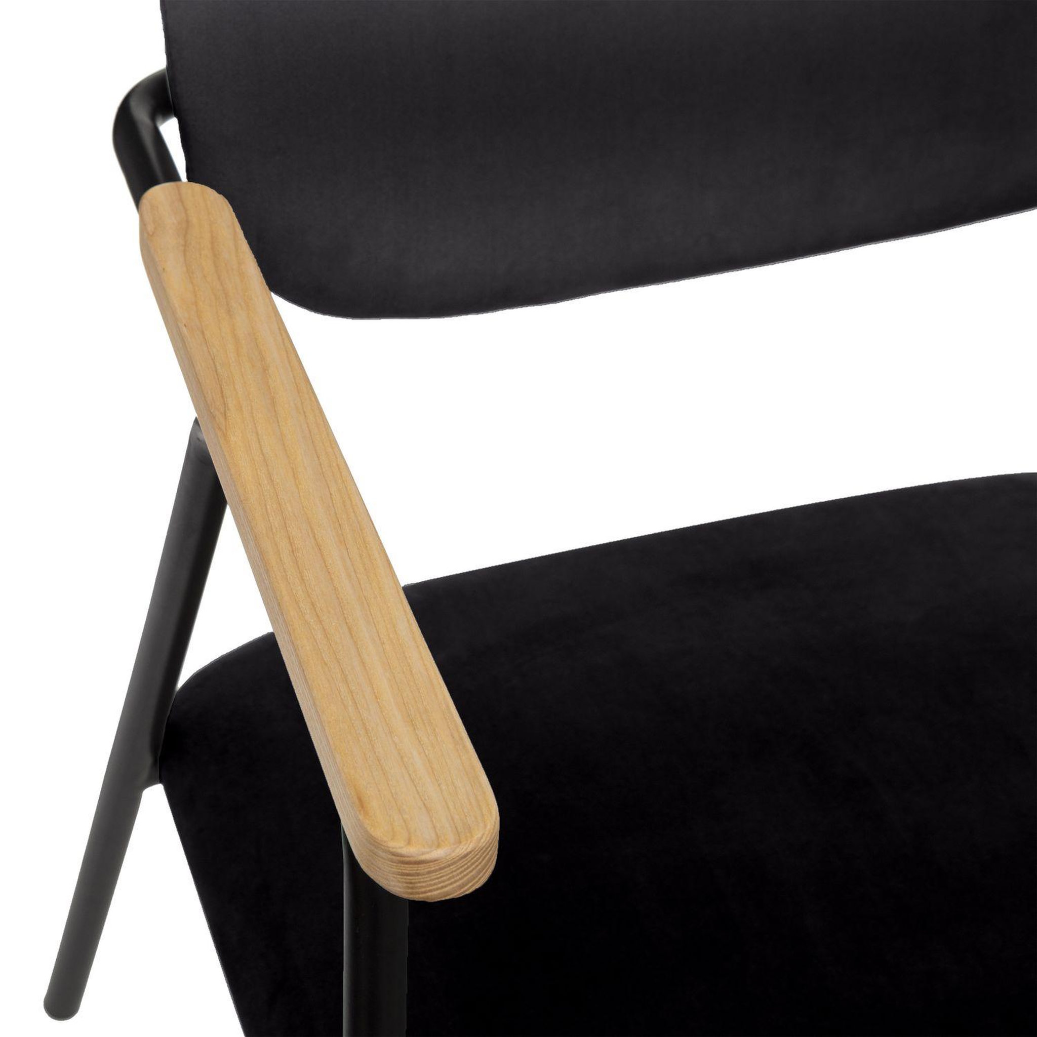 Voir la diapositive 3 : ATMOSPHERA Fauteuil design en velours Dyer
