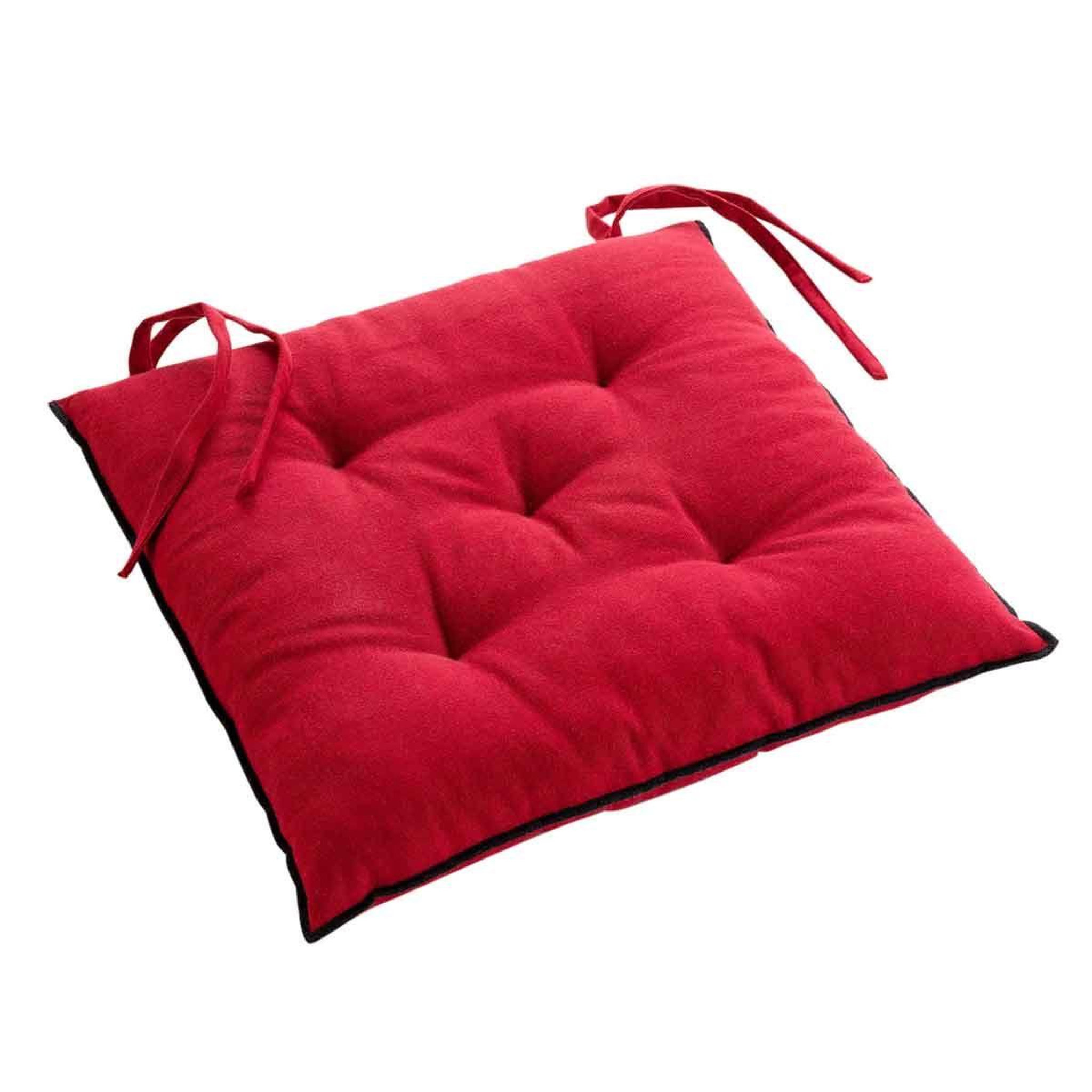 Douceur d'Intérieur Galette de Chaise  Mistraline  40x40cm Bordeaux