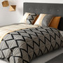 Voir la diapositive 3 : ATELIER DU COTON Parure housse de couette 100% coton 57fils madi