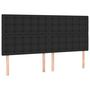 Voir la diapositive 4 : VIDAXL Tete de lit a LED Noir 200x5x118/128 cm Similicuir