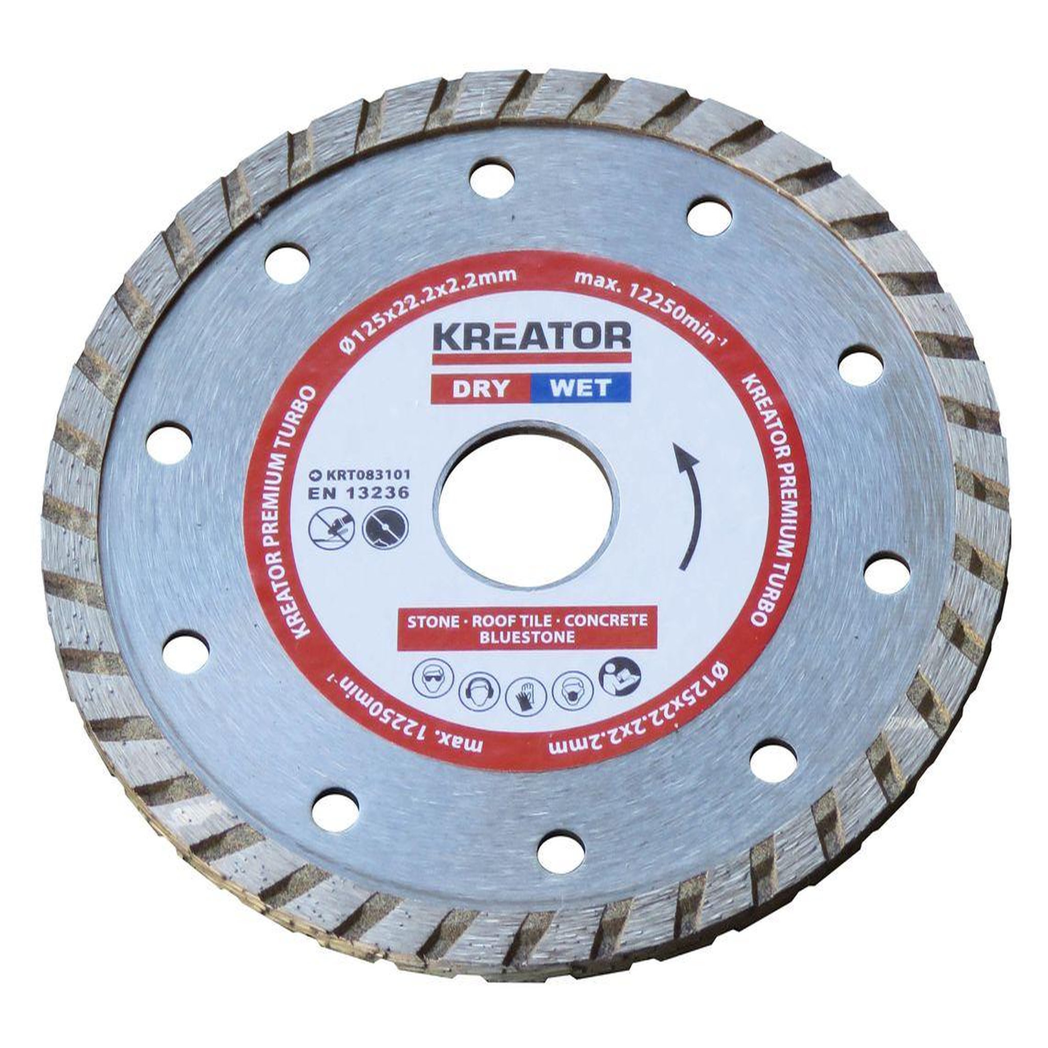 KREATOR Disque diamant universels turbo - Alésage 22,2 mm 1 disque 125 mm 2,2 mm