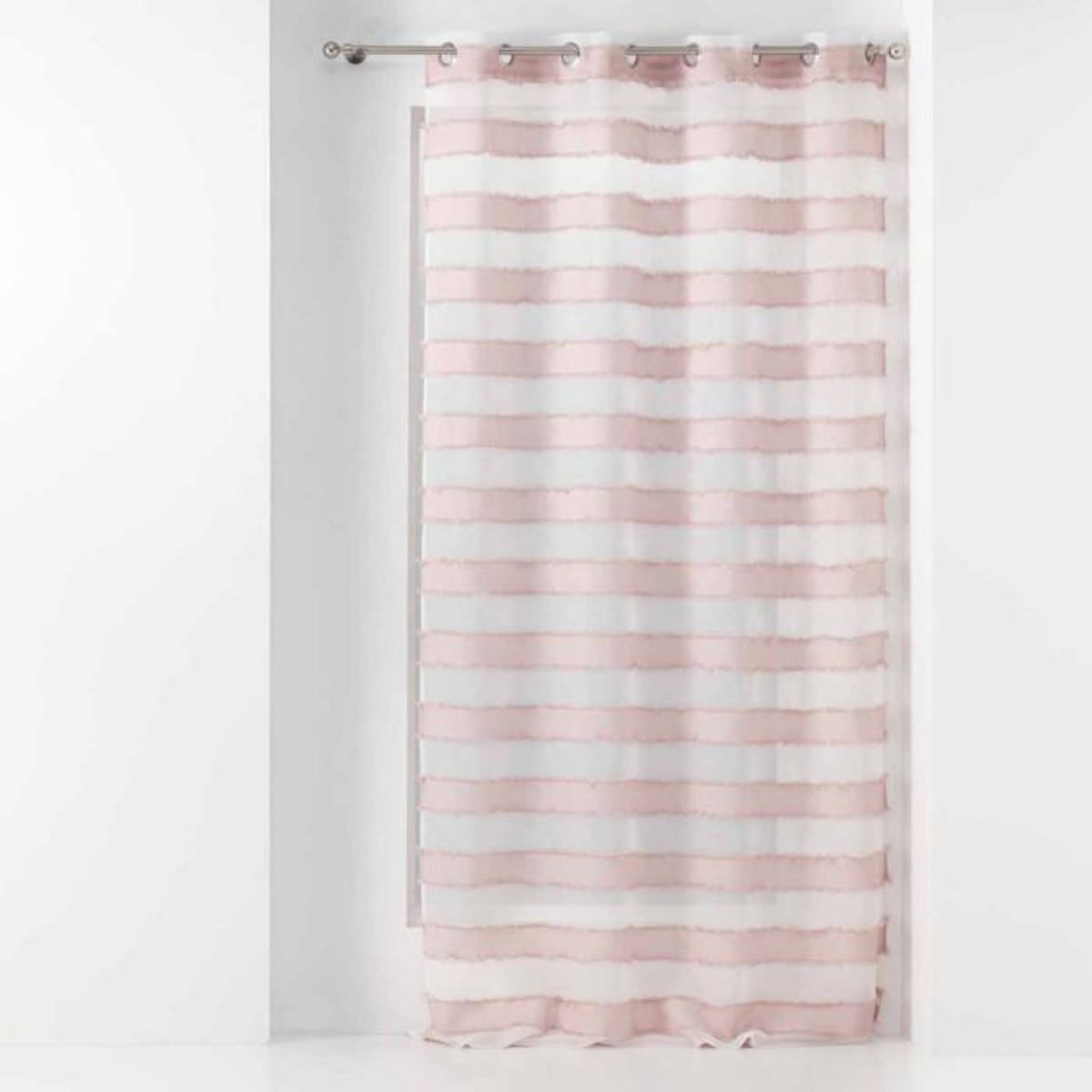 Paris Prix Rideau Voilage à Œillets  Lalina  140x260cm Rose