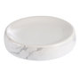 Voir la diapositive 1 : Paris Prix Porte Savon en Céramique  Effet Marbre  11cm Blanc