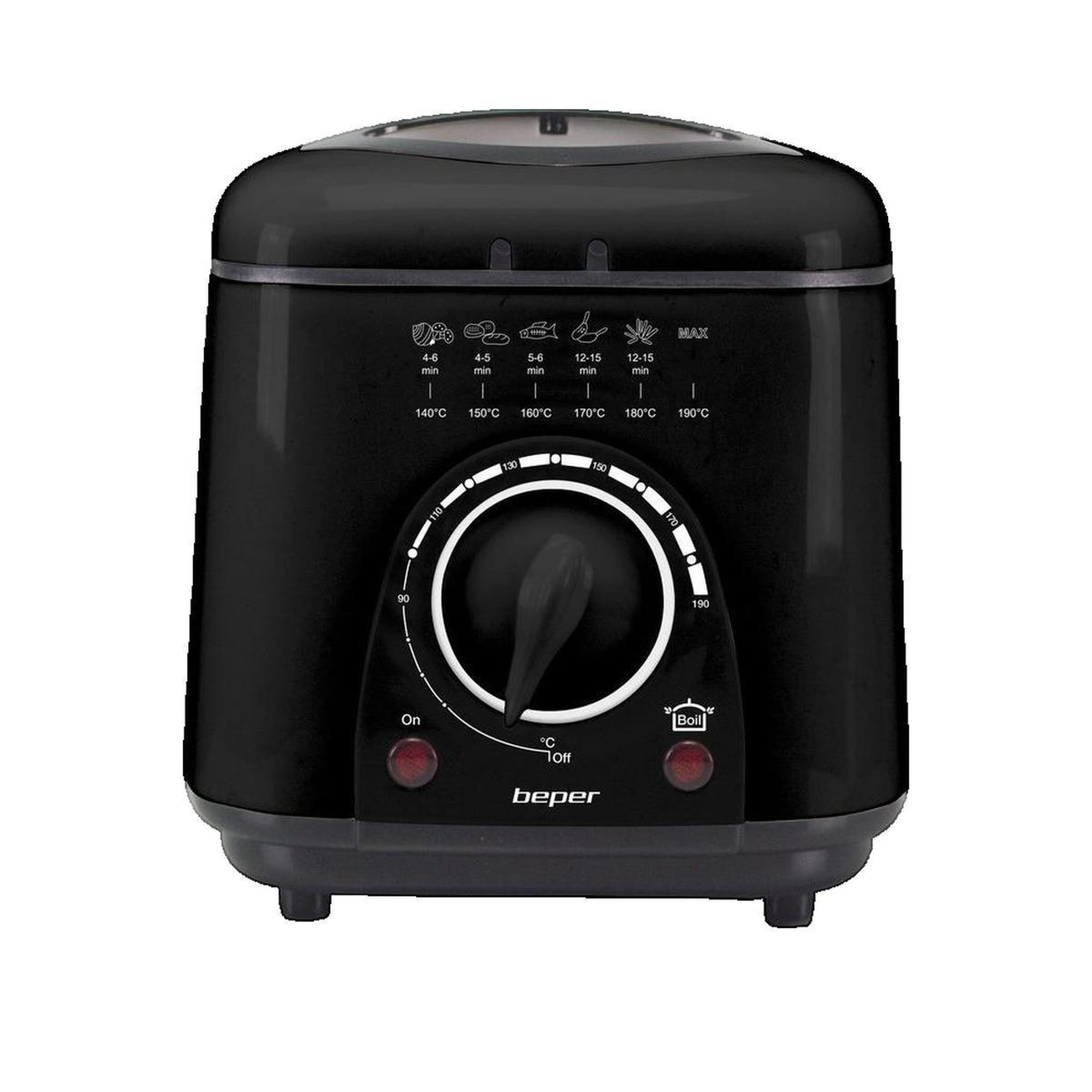 BEPER Friteuse Beper P101FRI100 capacité 1 litre noire